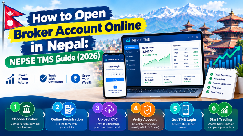 How to Open Broker Account Online in Nepal: NEPSE TMS Guide (2026)
