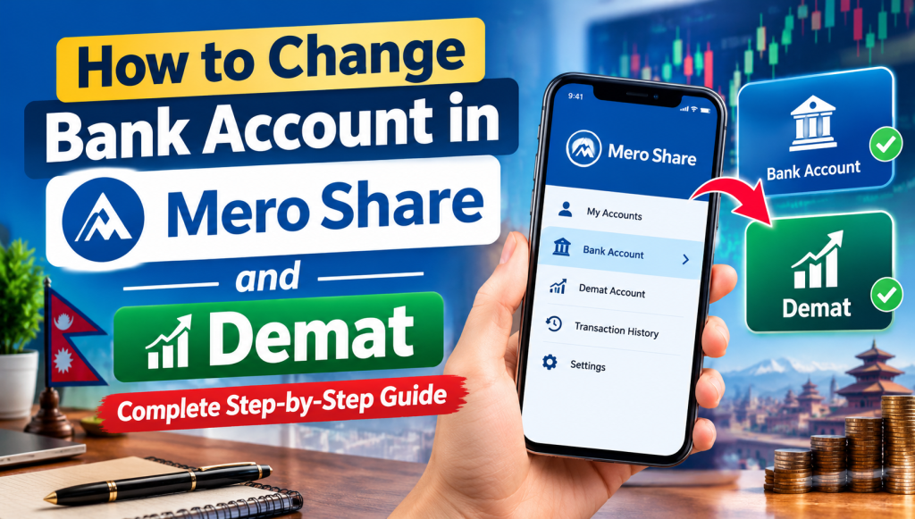 How to Change Bank Account in Mero Share and Demat: Complete Step-by-Step Guide