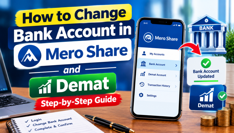 How to Change Bank Account in Mero Share and Demat: Step-by-Step Guide