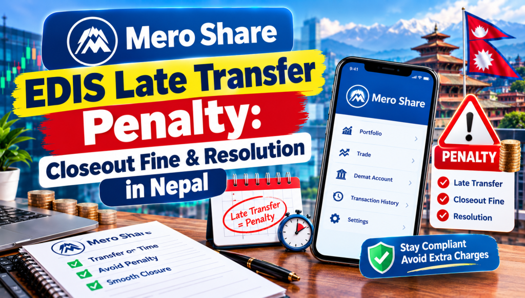 Mero Share EDIS Late Transfer Penalty: Closeout Fine & Resolution in Nepal