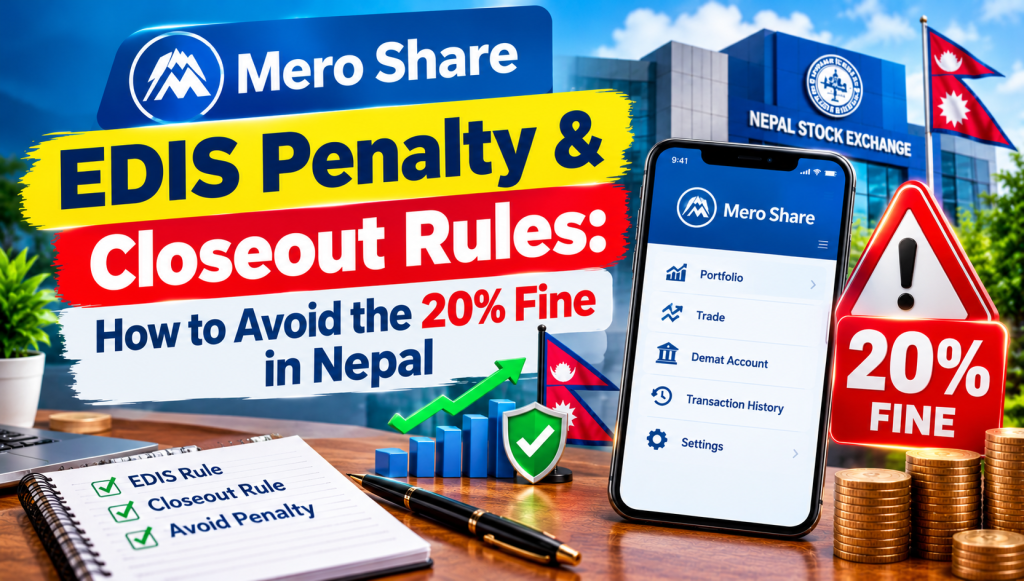 Mero Share EDIS Penalty & Closeout Rules: How to Avoid the 20% Fine in Nepal